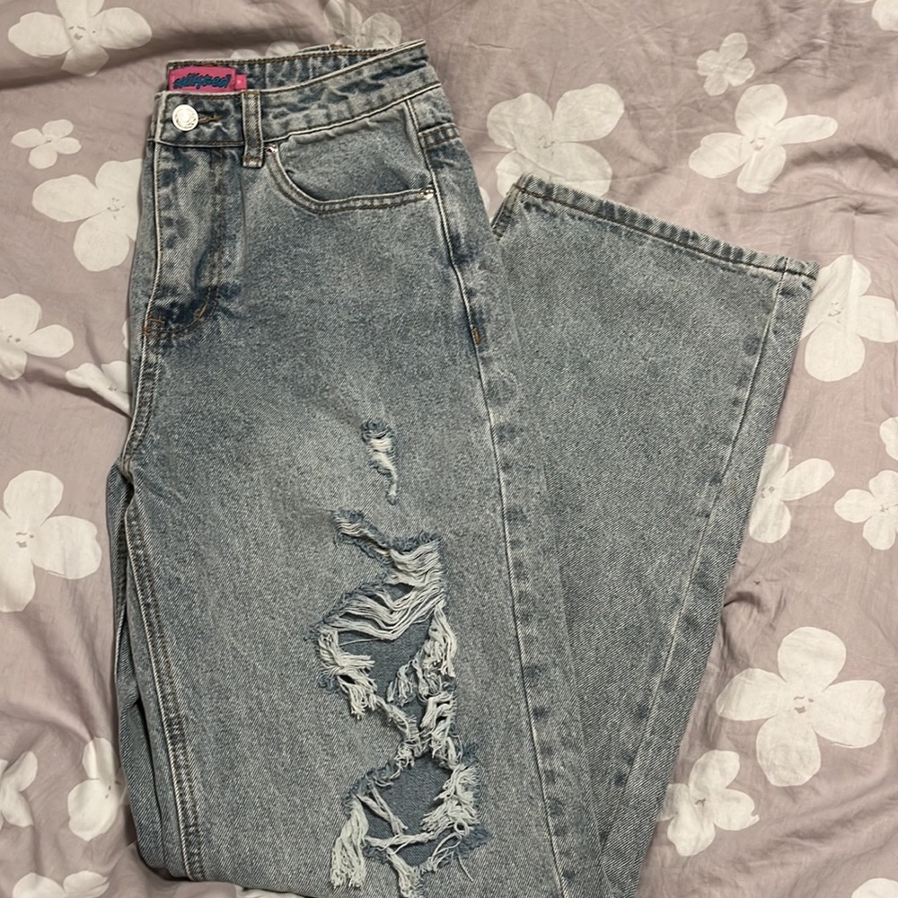 Edikted Wide or Die Ripped Jeans - Picture 3 of 9